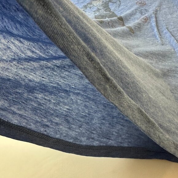 Mr T Shirt Mens Medium Blue Graphic Anti Drug PSA Vintage Style Tee 80s Icon - Picture 6 of 13